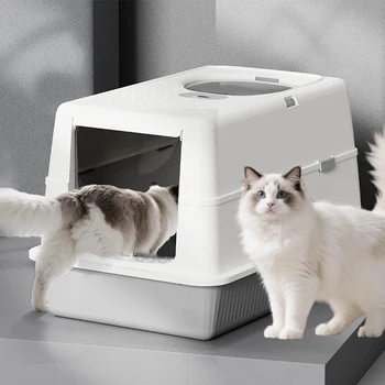 Enclosed Flip-Top Litter Box 1