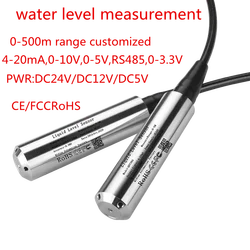 Water Level Sensor Transmitter 4-20mA 0-10V 0-3.3V 2m 3m 5m Range Hydrostatic Level Sensor Fuel Sensor For Water Oil