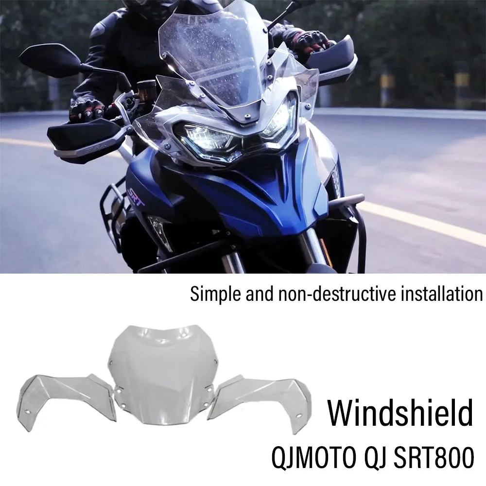 

New For QJMOTO SRT800 Original Accessories Windshield Sports Windscreen Wind Deflector Fit SRT800X 800SRT SRT 800X 800