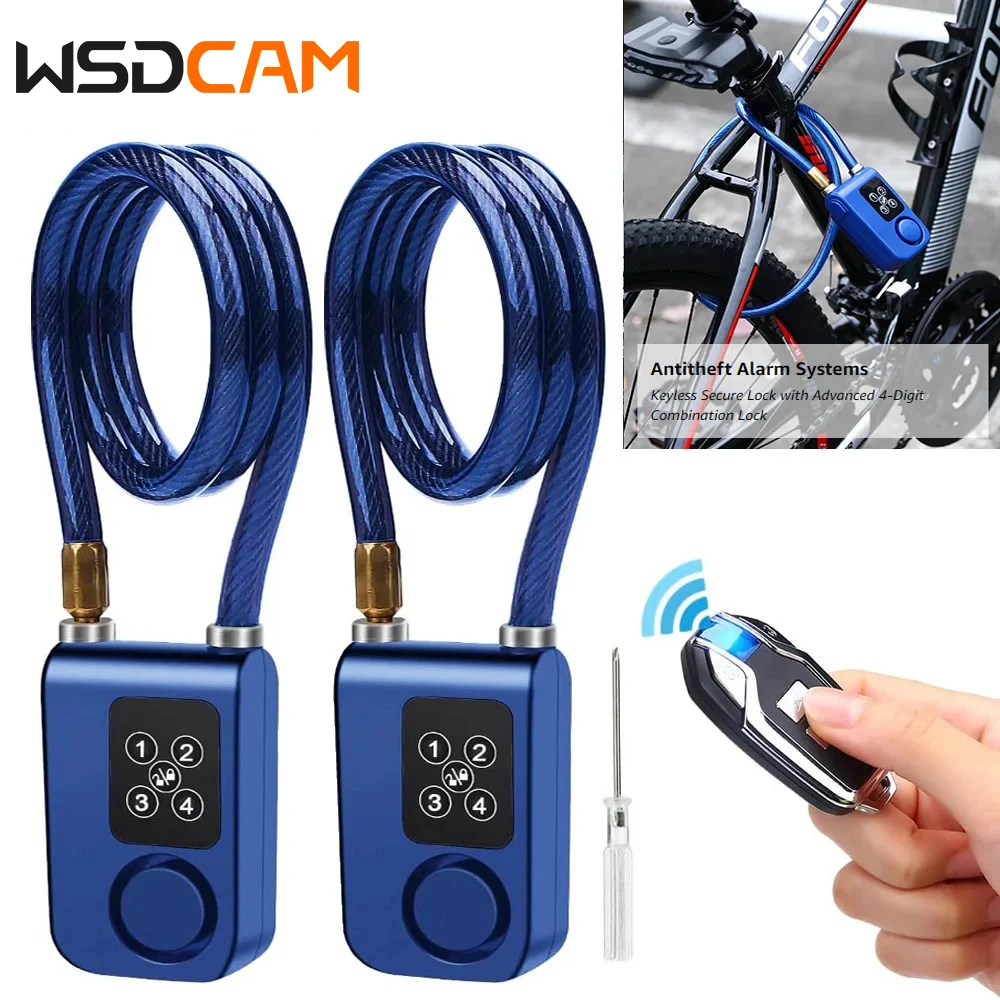 Bicycle Alarm Security Alarm Wireless Alarm WSDCAM Bike Lock Anti-Theft