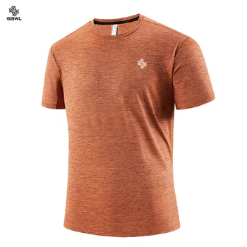 SBWL 2025 new summer high-quality outdoor sports and indoor fitness quick-drying T-shirt, fashion and casual short-sleeved Tops 1