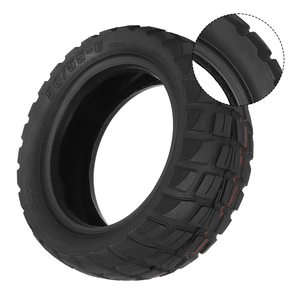 

10 Inch 90/55-6 Electric Scooter Tubeless Tyre 10x3.0 Off-Road Tire 80/65-6 Electric Scooter Rubber Tubeless Tire Accessories