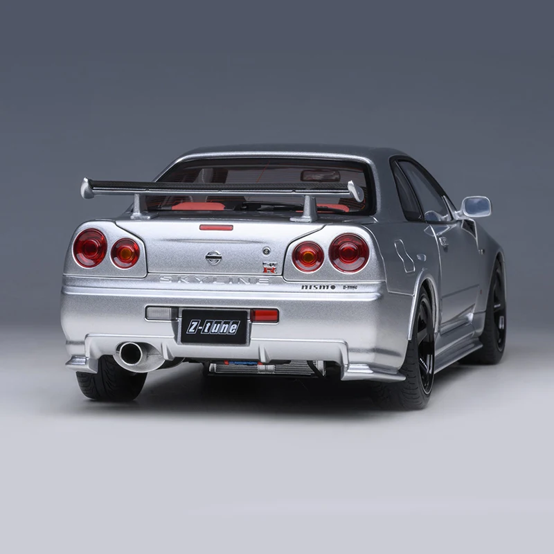 AUTOart 1:18 닛산 R34 NISMO GT-R Z-TUNE 자동차 모델 정적 디스플레이 생일 선물 스포츠카 모델