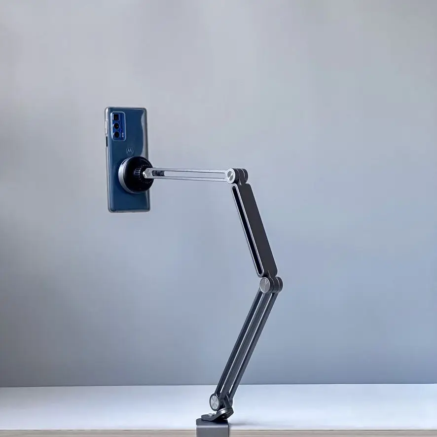 Suporte Portátil do Monitor com Adsorção Magnética do Vácuo Inteligente Nenhuma Perfuração Exigida Suporte de Exibição Ajustável da Liga de Alumínio - Imagem 5