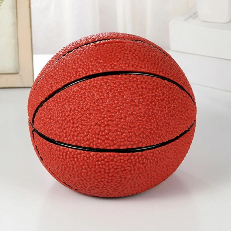 Cofrinhos temáticos esportivos prático recipiente armazenamento moedas basquete/futebol