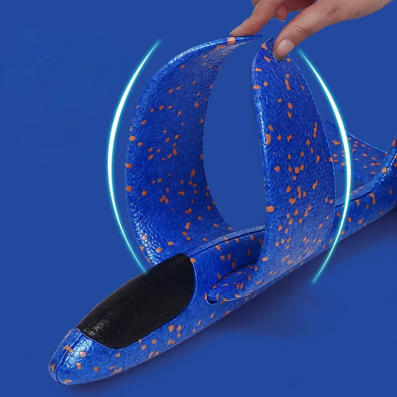 Model Aircraft Toy 49cm Luminous Foam Pirouette Hand Throw Outdoor Parent Child Interaction Children