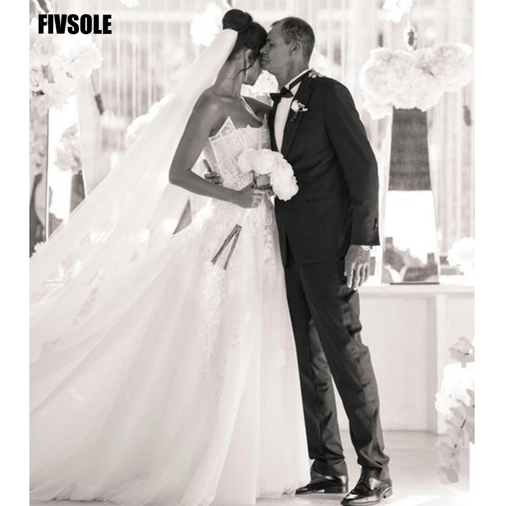 

Женское платье с вырезом лодочкой Fivsole, ТРАПЕЦИЕВИДНОЕ свадебное платье из тюля, без рукавов, Формальное пляжное свадебное платье, 2022