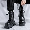 Winter Breathable Men Boots Fashion Street Style Casual Shoes Personalized Trend High Top Men Shoes Comfortable Casual Boots 2
