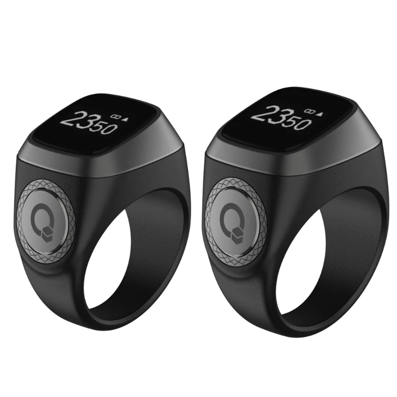 Electronic Digital Finger Counter OLED Display Tasbih Tally Counter & Prayer Time Reminder Prayer Tally