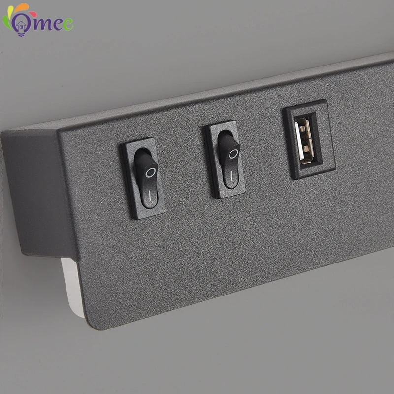 Wall lamp USB modern creative led simple living room sofa background wall decorative lamp reading lamp bedroom bedside lamp