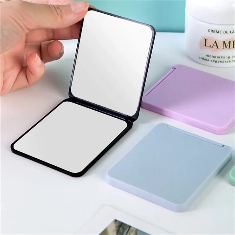Mirror Foldable Makeup Mirror Portable Double-Sided Mirror Student Dormitory Desktop Small Gift Mini Pocket Mirror  Home Decor 2