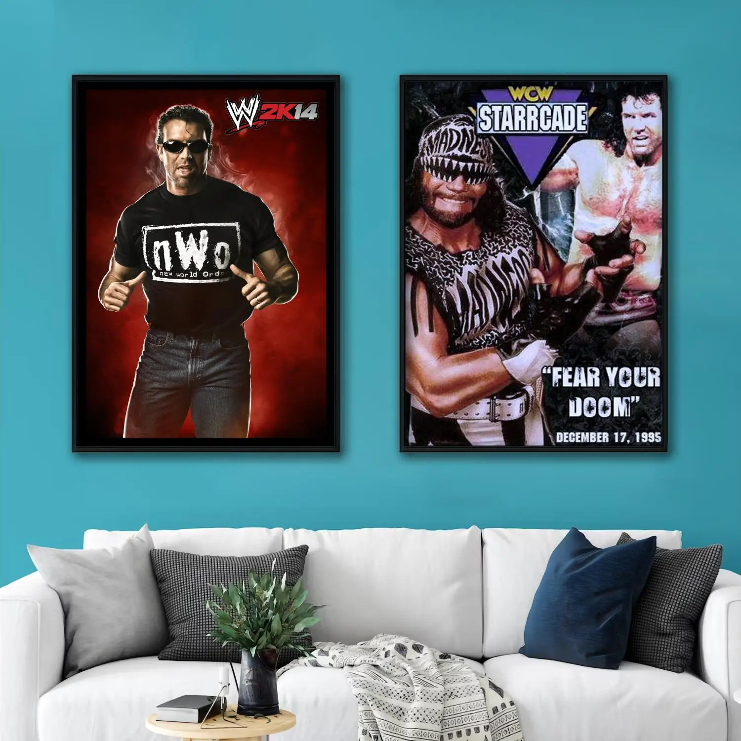 

scott hall Professional Wrestler Decorative Canvas Posters Room Bar Cafe Decor Gift Print Art Wall Paintings