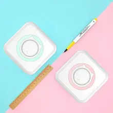  Mini Portable Thermal Printer Paper Photo Pocket Thermal Photo 200dpi Connect Printer Russian Printing Printers Lable Wirel O1H9 