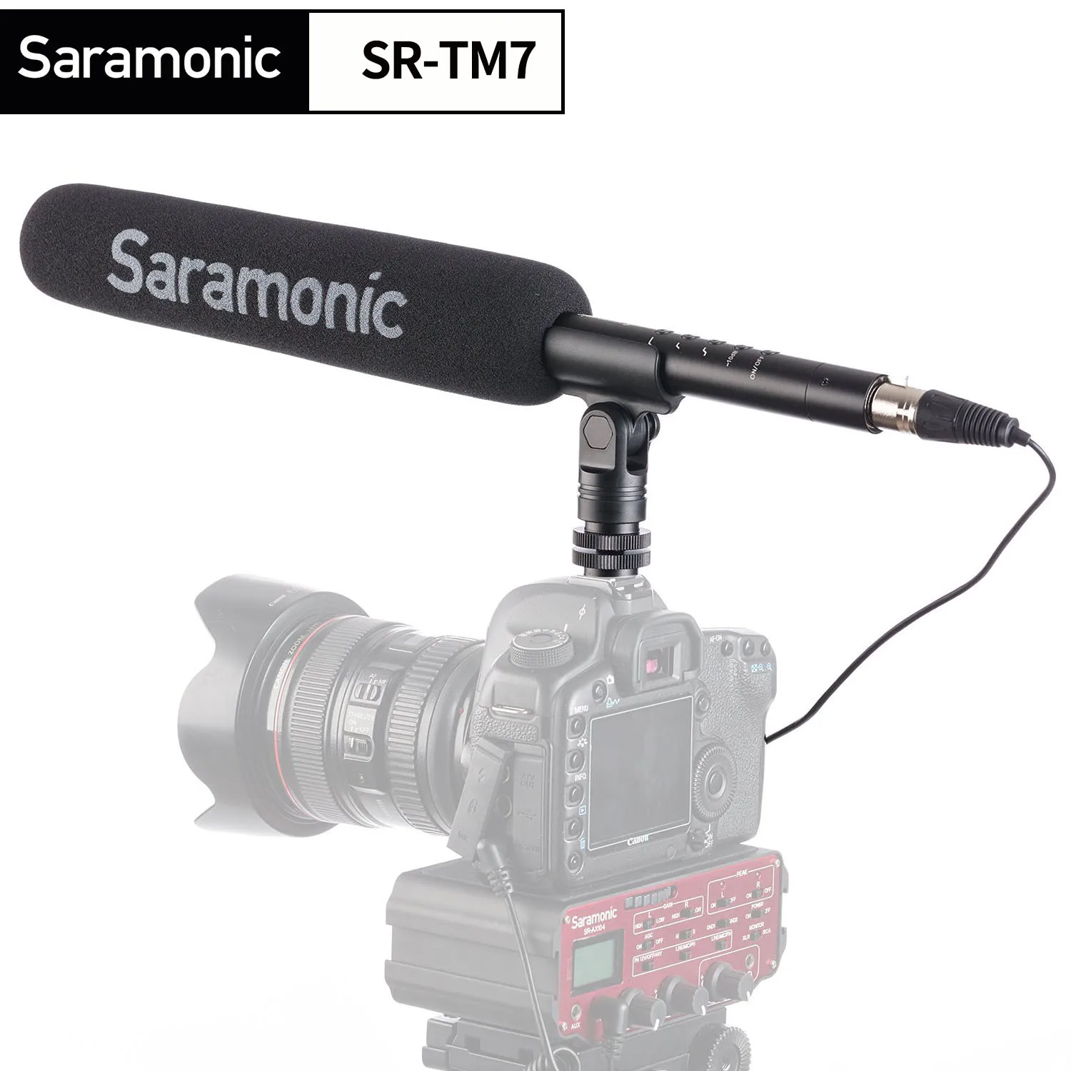 未使用】Saramonic SR-TM7 ショットガンマイクコンデンサーマイク 未使用】Saramonic SR-TM7 ショットガンマイクコンデンサーマイク