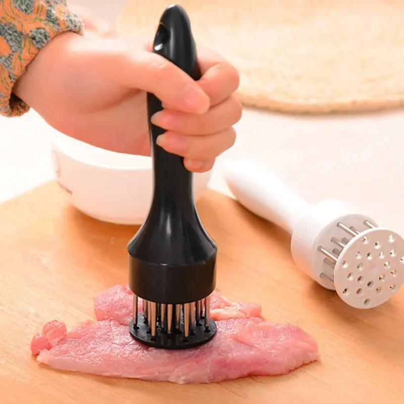 Stainless Steel Kitchen Steak Hammer Loose Meat Needle Household Pork Chop Tie Hole Tendon Breaker Tool Food Cooking Meat Tools