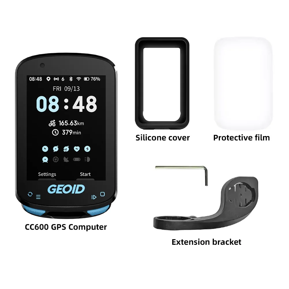 新品 猫耳&ガラスフィルム GEOID CC600 ナビ付サイクルコンピューター GEOID CC600 Color Screen Bike Computer Smart Navigation GPS