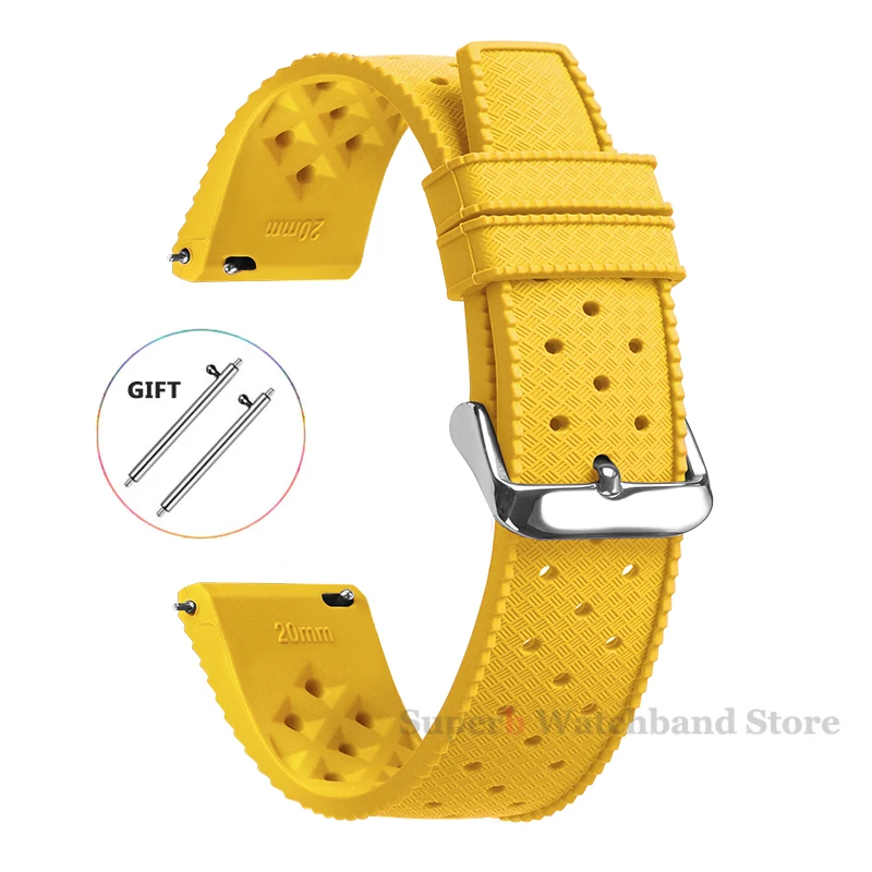 Tropical Silicone Quick Release Waterproof Watchbands