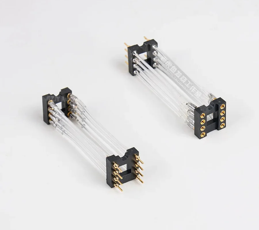 DIP-8 직선형 플러그 확장 소켓 OP AMP 개별적인 연산 증폭기가 있는 연산 증폭기 IC는 납땜용 은도금 주석 와이어를 사용합니다.
