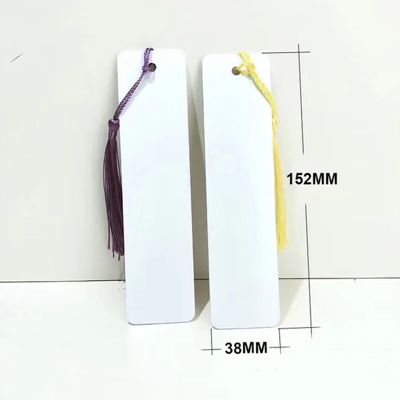 Gekixutp 50 Pcs Sublimation Bookmark Blank Heat Transfer Aluminum Metal Bookmarks Bulk Diy Bookmarks With Hole And Colorful