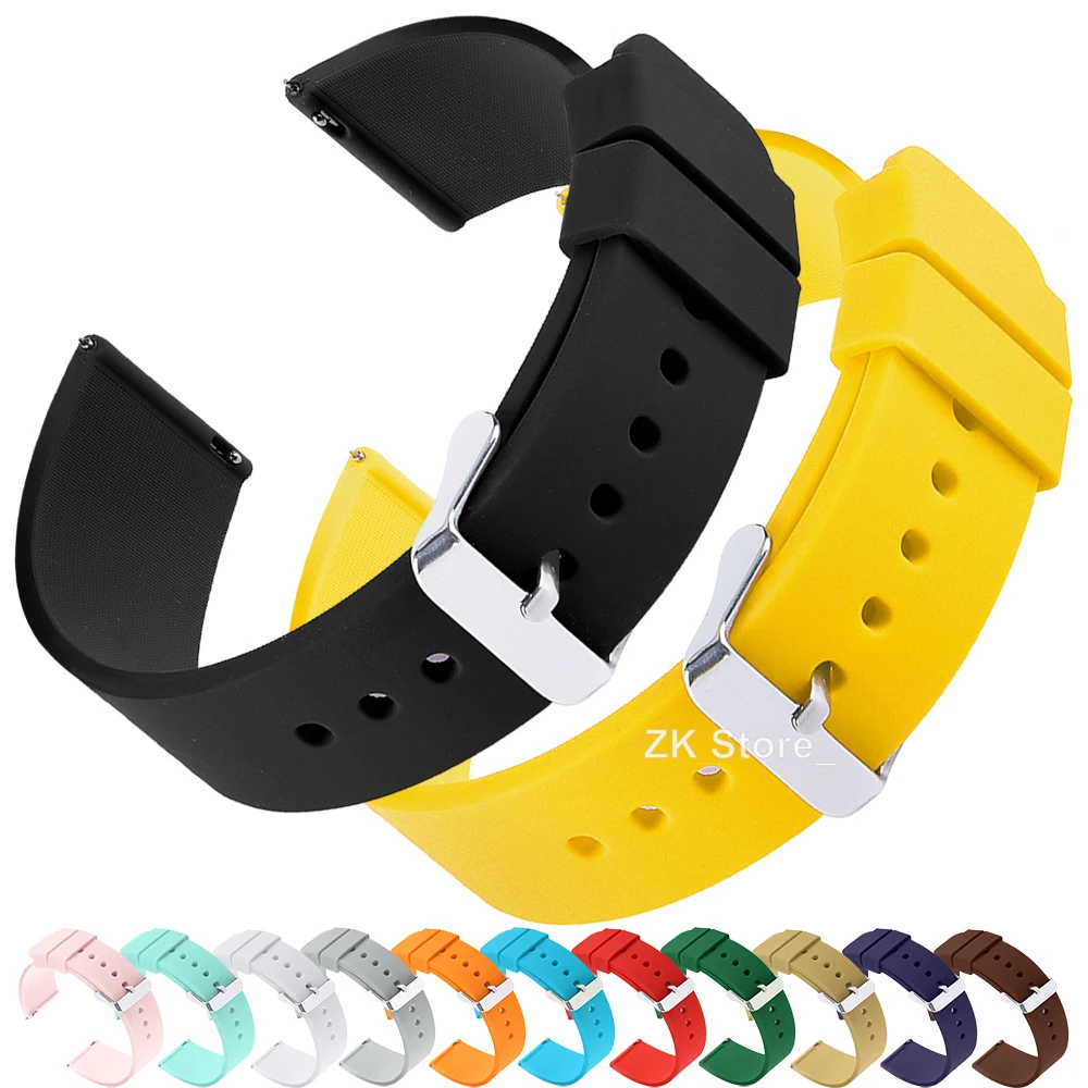 Premium Silicone Quick Release Watch Strap - Universal Fit Wristband