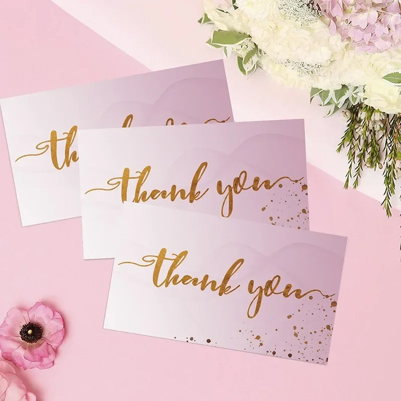 Thank You Cards 50PCS Thank You Cards Small Business Gift Cards Wedding Thank You Card HK01