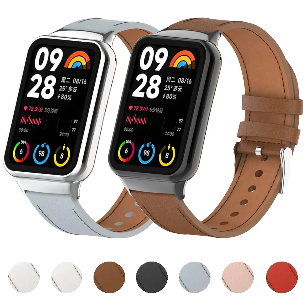 Premium Leather Strap - Comfortable Metal Bracelet Wristband Accessory