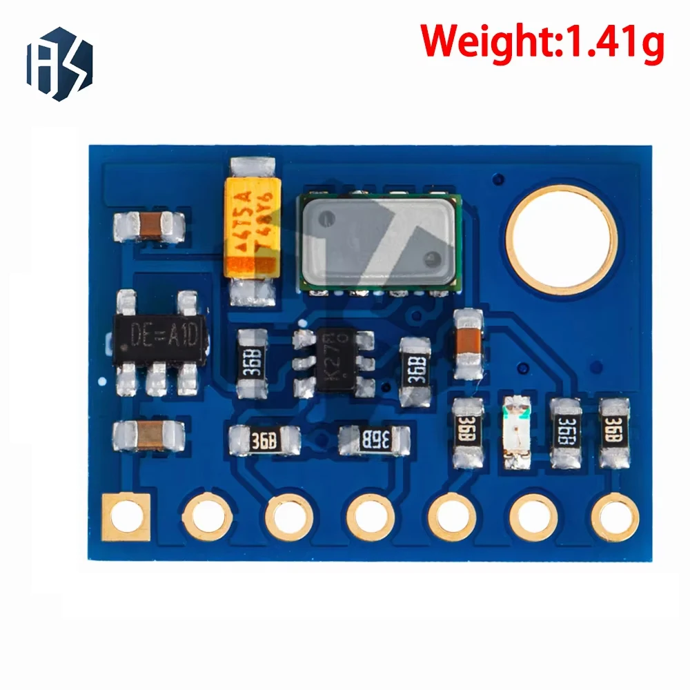 Gros plan sur le module GPS boussole électronique pour Arduino avec antenne et capteurs visibles.