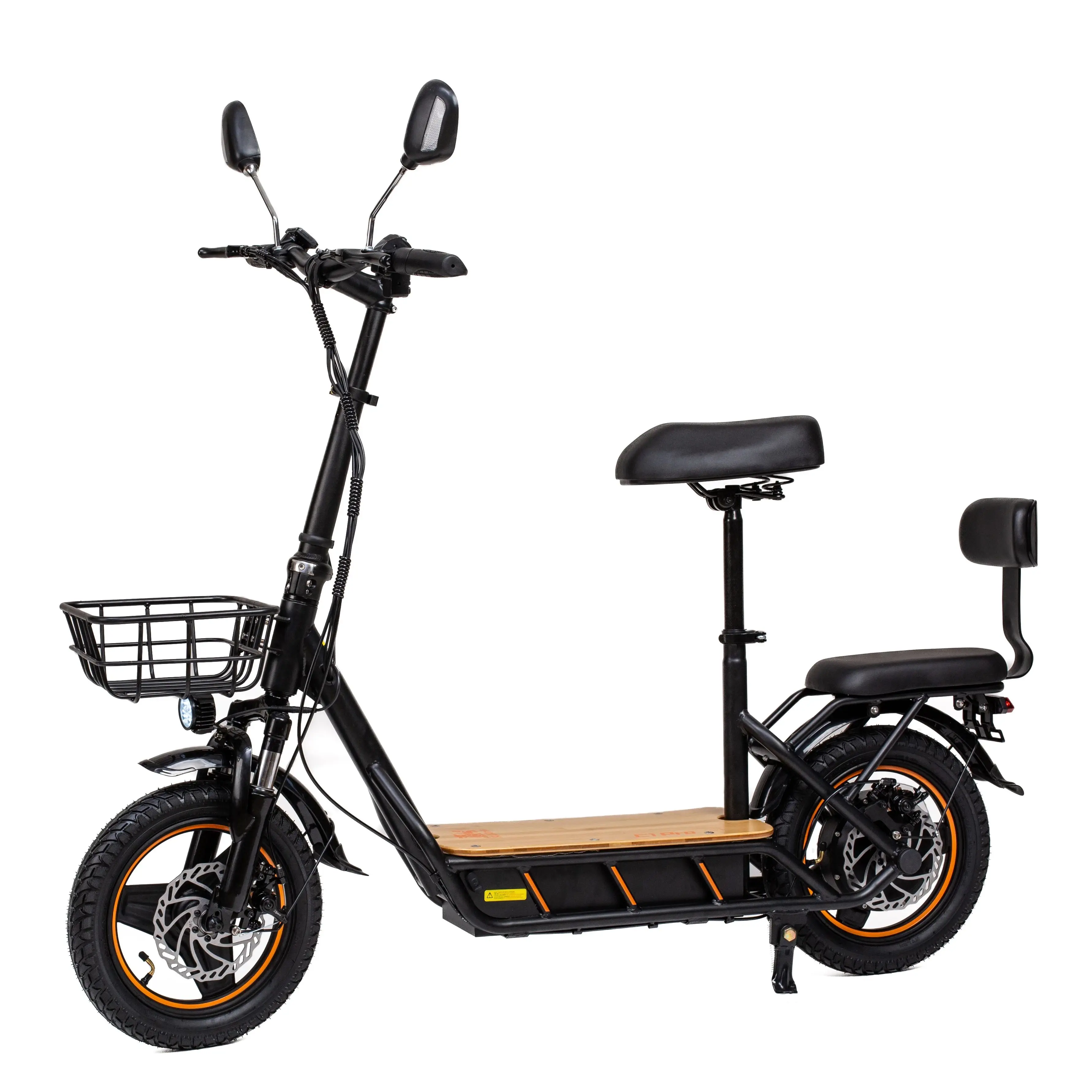Monopattino Elettrico Pieghevole per Adulti KuKirin C1 Pro, Batteria 48V 26Ah, Motore 500W, Velocità Massima 45km/h, con Sedile, Pneumatici da 14 Pollici - immagine 2
