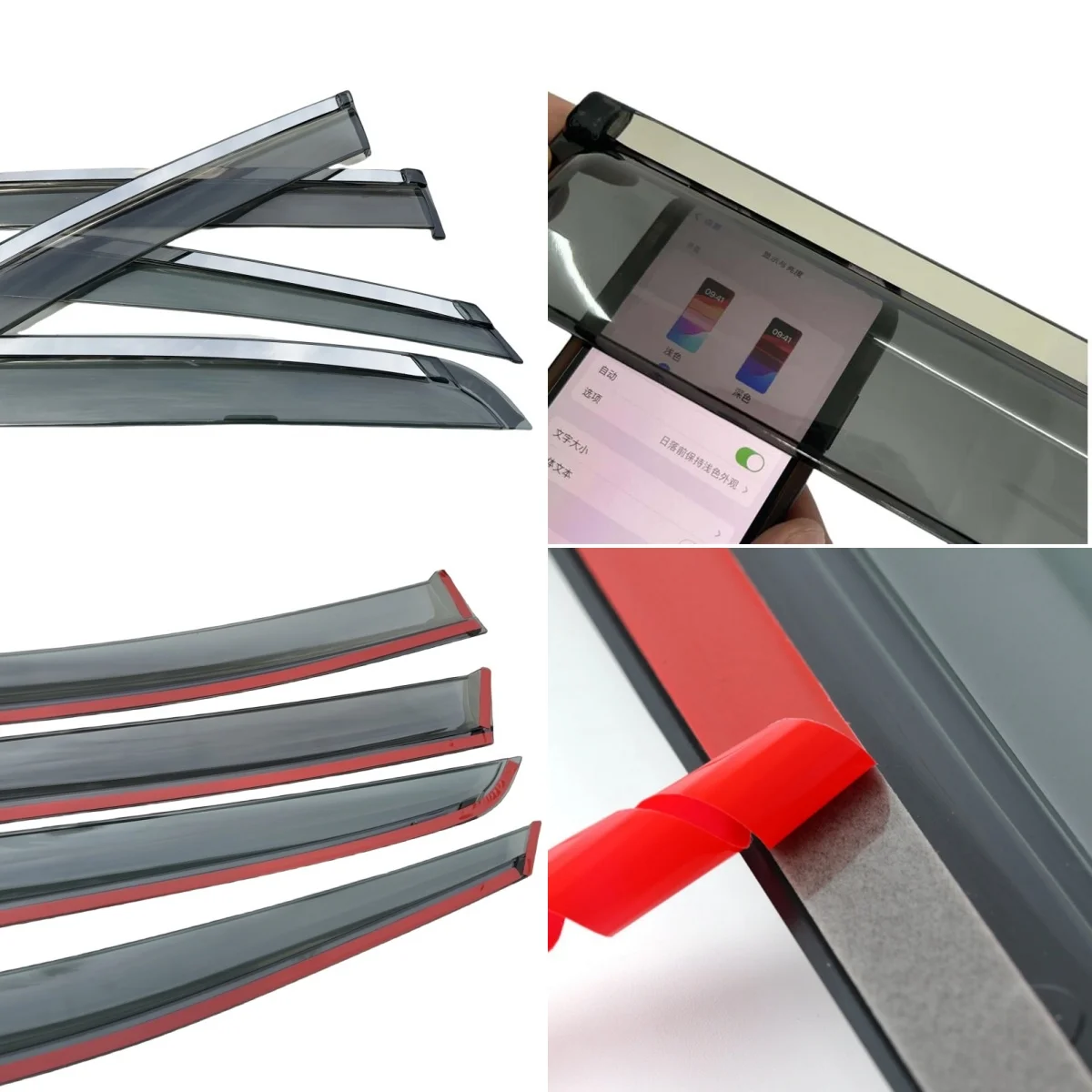 For Peugeot 3008 2013 2014 2015 Car Styling Accessories Window Visor Deflector Window Trim Sun Rain Guard