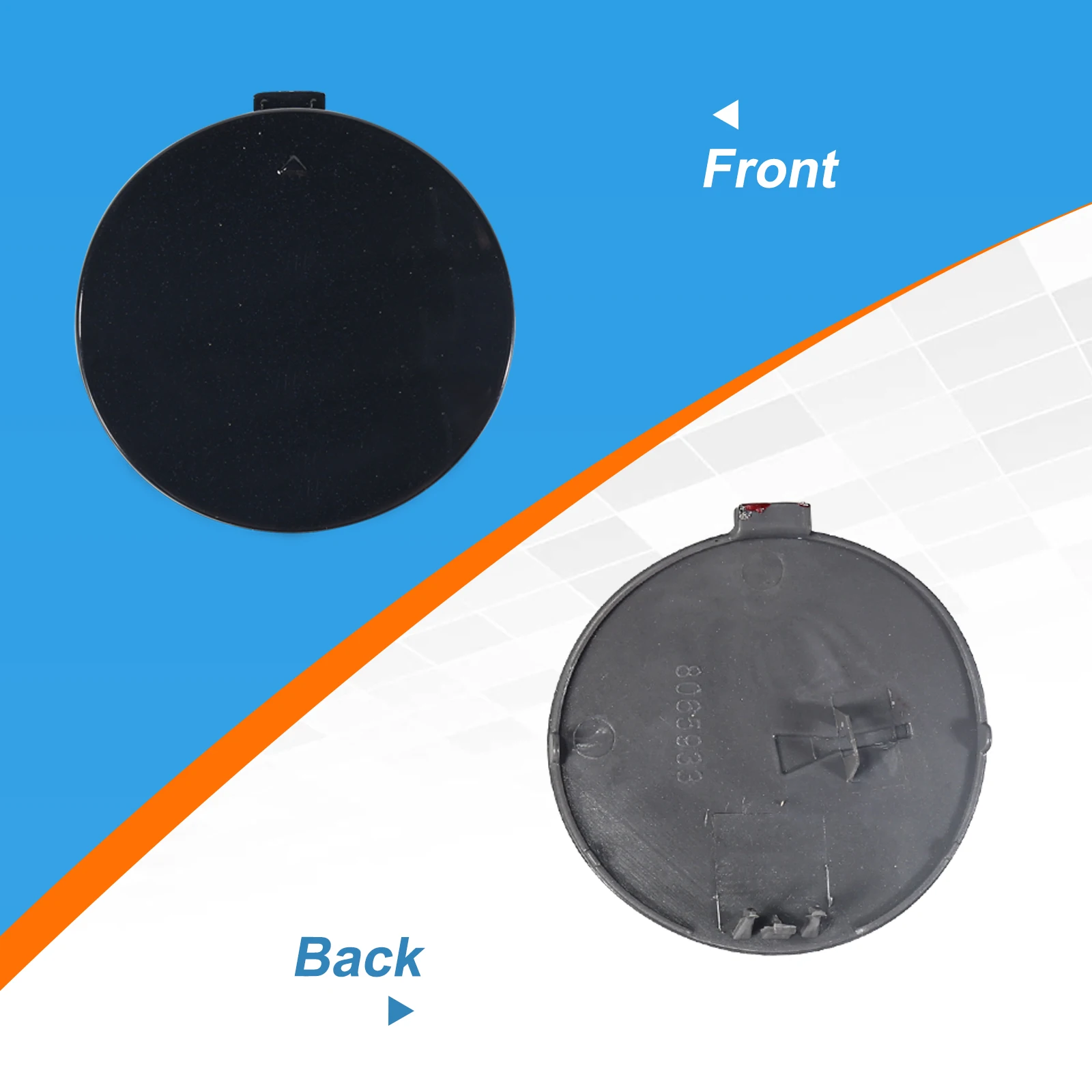 Front Bumper Tow Hook Cover Cap Towing Eye For BMW X6 M-SPORT F16 30dX 35i 40d 50iX 2015 51118065933 car rear bumper hook cover