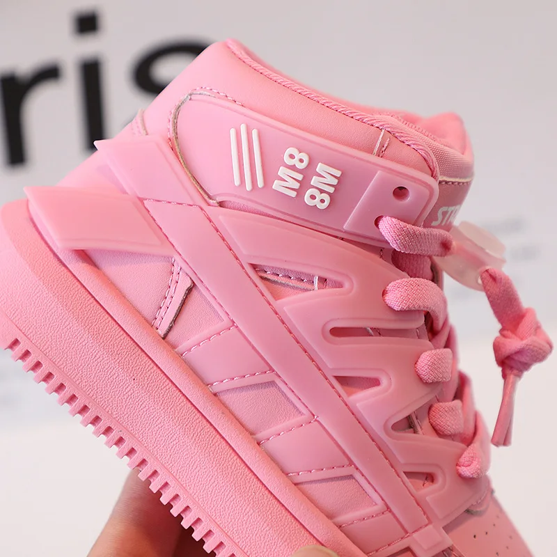 Kinderen Sportschoenen 2023 Tij Nieuwe Kids Board Schoenen Jongens High Top  Tennis Schoenen Meisjes Anti Slip Casual sneakers Wit Schoenen| | -  AliExpress