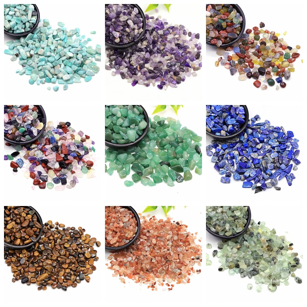 Natural Stone Crystal Chips for Reiki Healing and Home Decor