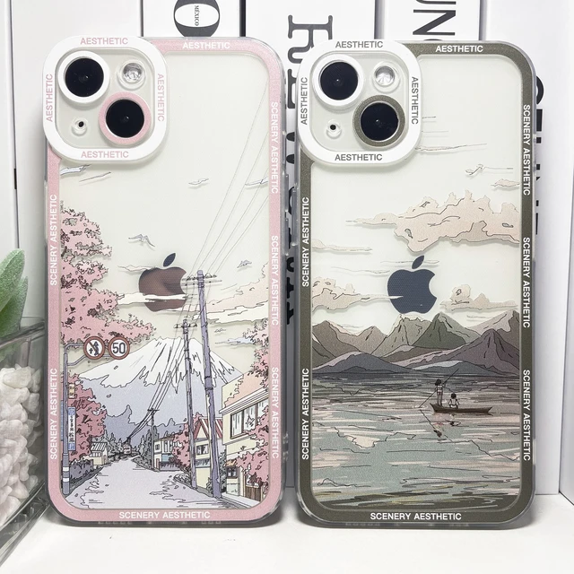 Aesthetic Japan Travel Anime Scenery Phone Case For iPhone 15 14 13 12 11  XR X 8