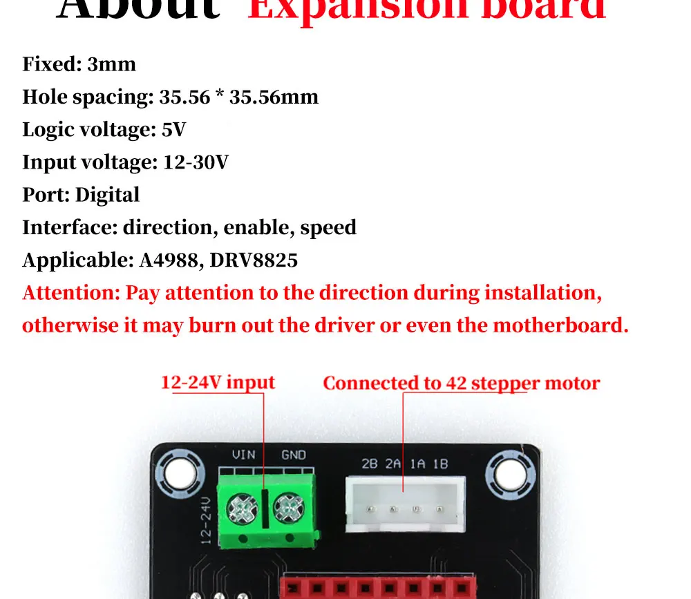 3D-Druckerteile A4988 DRV8825 Schrittmotortreiber mit Kühlkörper für SKR V1.3 1.4 GTR V1.0 RAMPS 1.4 1.6 MKS GEN V1.4 Board – Detail 12
