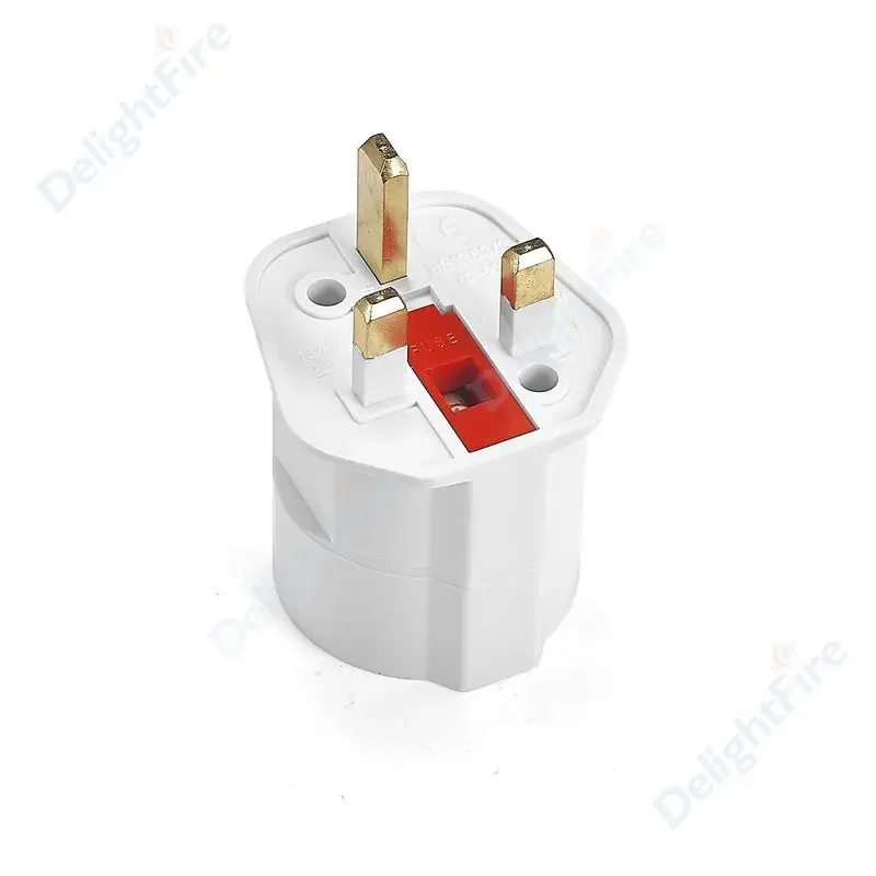 European to UK Plug Adapter, Euro to UK Electrical Socket Converter, 250V Power Adapter