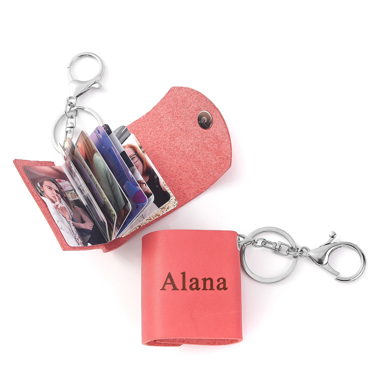 Customlized Keychain With 10-20Pictures Photoes Album Keyrings Mini Retro LOVE Time Memory For Family Friend Mother's Day Gift