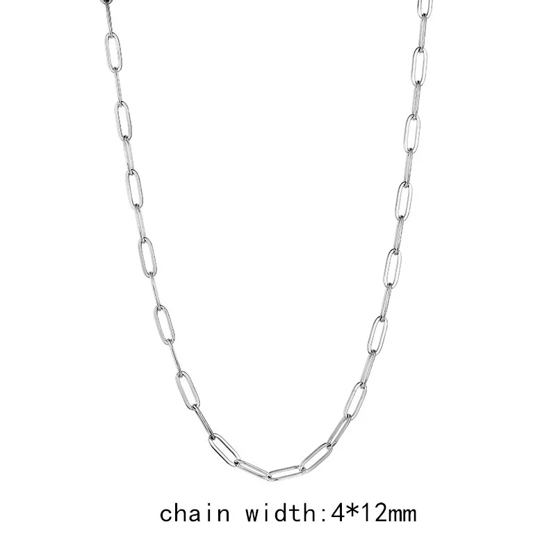 Fashion Necklace Stainless Steel Necklace Metal Necklace for Women Men