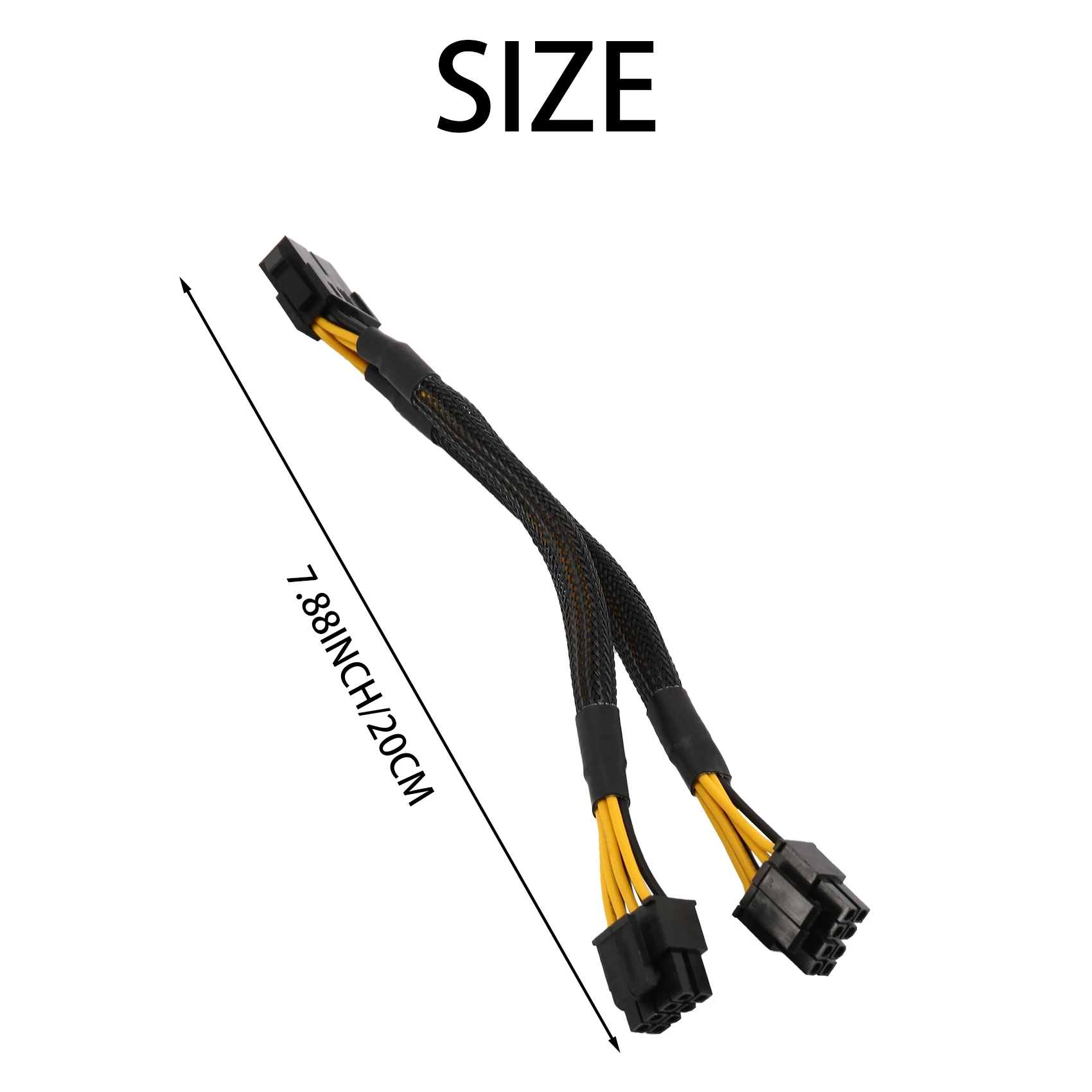 4 Pcs CPU 8 Pin Splitter ATX CPU 8 Pin Female to Dual 8(4+4) Male EPS 12V for Motherboard Power Adapter Cable