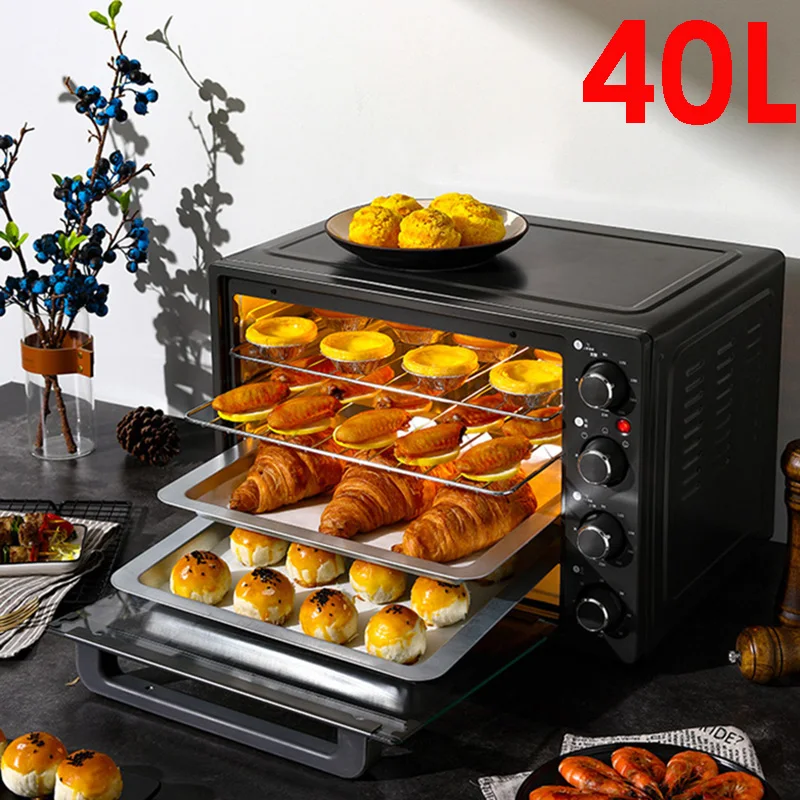 Electric Oven Household Baking Small 40l Liter Large Capacity  Multi-function Automatic Cake Delivery Mini Oven Bread Baking - Ovens -  AliExpress