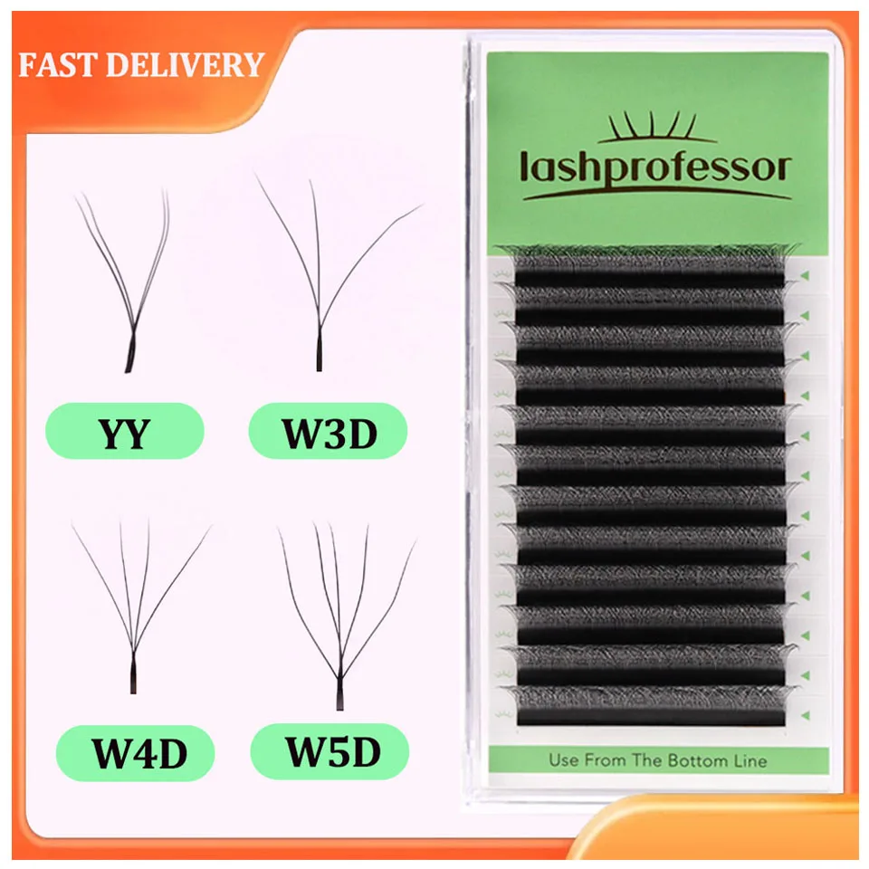 

Lashprofessor Lashes W 5D/4D/3D Eyelashes Extensions Premade Volume Easy Fan YY Lash Natural Soft False Eyelash For Custom Logo