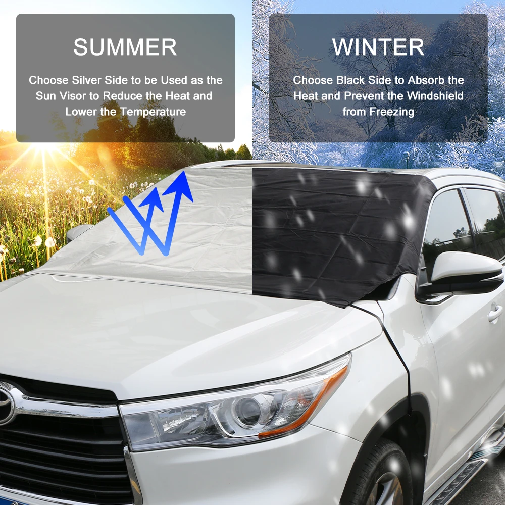Für Seat Leon Ibiza Arona Ateca Auto Frontscheibe Schnee Schutz Sonnenschutz Abdeckung Automobil Windschutzscheibe Sonnenschirme Auto Zubehör – Detail 10