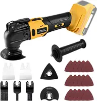 23PCS Oscillating Multi Tool Brushless Multi-Tool Handle 6 Variable Speed for Cutting Scraping Sanding for De-Walt 20V Battery 1