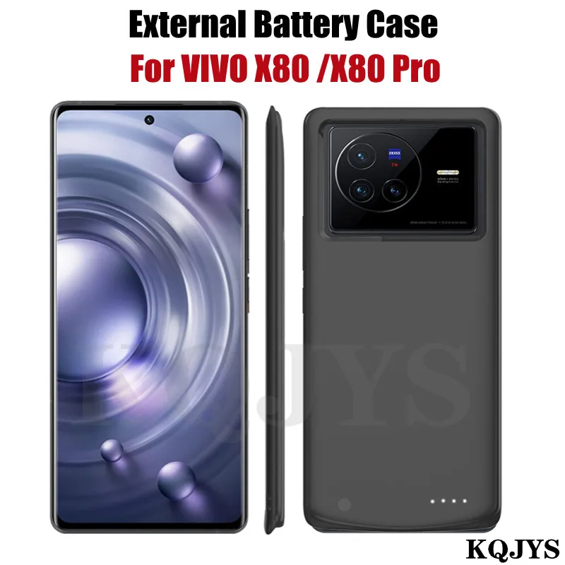 

External Power Bank Battery Charging Case For vivo X80 Pro Battery Case Portable PowerBank Case Battery Charger Cover For X80