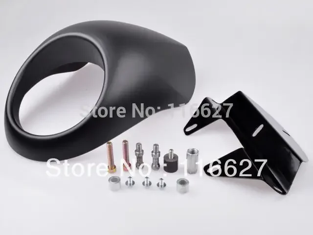 

New Cafe Fairing headlight mask front Fly Screen Racer Cowl Flyscreen Visor For Harley drag dyna Sportster V-Rod FX XL 883