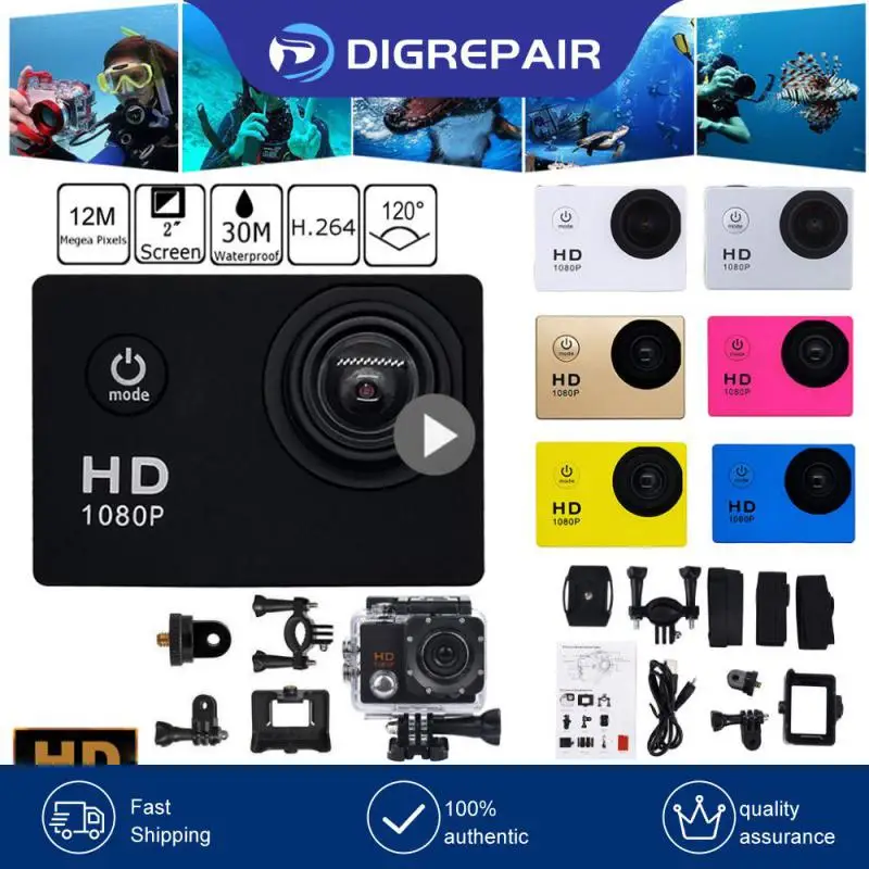 Fotocamera Impermeabile 1080P 32Gb Sport Outdoor Diving Camcorder Camera Mini Dv Videocamera 12Mp Sj4000 Per