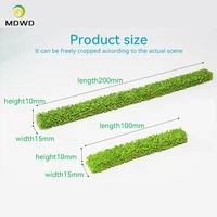 2pcs 10CM Model  Green Red Grass Bush for Plastic  Scale Railway Model Train Artificial Miniature  Layout 2