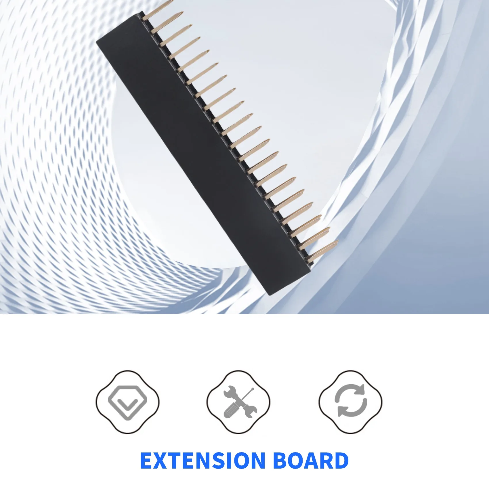 Hot sale 12PCS 40 Pin GPIO Header Kit 20X2 Pins Right Angle GPIO Header Socket for Zero/4B/3B+/3B/3A+