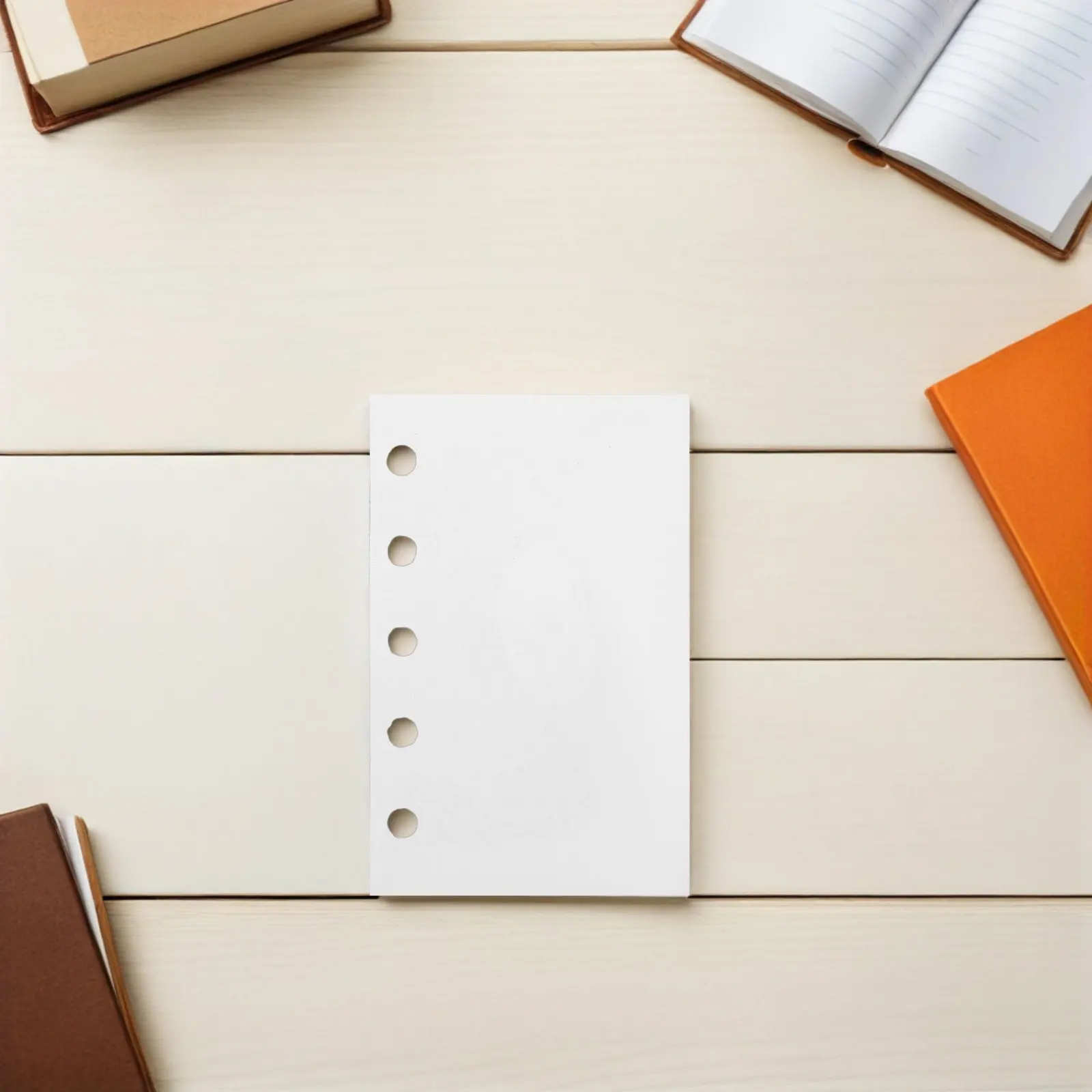 100Pcs 스티커 앨범 바인더 페이지 양면 이형지 4.1x2.6 스티커 정리함 보관 앨범용 펀칭 바인더 인서트