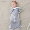 Newborn Baby Sleeping Bag Raised Hand Anti-shock Cotton Sleepsack Baby Swaddle Blanket  Anti Startle JumpItems Blanket Baby Item 4
