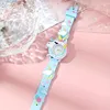 【Watch+Bracelet】Kegllect  New Children's Cartoon Pattern  Unicorn Silicone   Bead Bracelet Set Student  4
